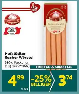 Billa Hofstädter Sacher Würstel Angebot