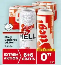 Billa Stiegl Goldbräu od. Hell Angebot