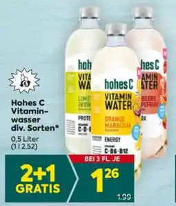 Billa Hohes C Vitaminwasser div. Sorten Angebot
