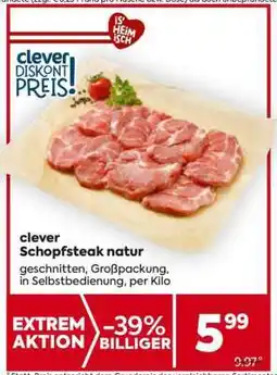 Billa clever Schopfsteak natur Angebot