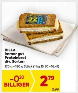 Billa BILLA immer gut Proteinbrot div. Sorten Angebot