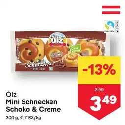 MPreis Mini Schnecken Schoko & Creme Angebot