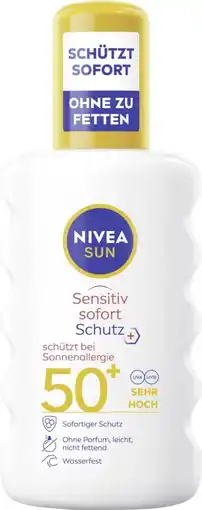 dm Nivea Sun Sonnenspray Kids Schutz-Sensitiv LSF 50+ Angebot