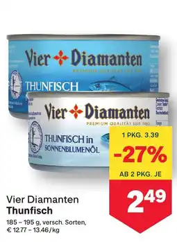 MPreis Vier Diamanten Thunfisch Angebot