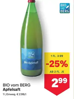 MPreis BIO vom BERG Apfelsaft Angebot
