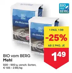 MPreis BIO vom BERG Mehl Angebot