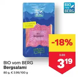 MPreis BIO vom BERG Bergsalami Angebot
