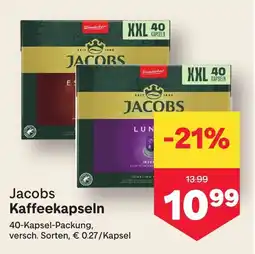 MPreis Jacobs Kaffeekapseln Angebot