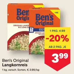 MPreis Ben's Original Langkornreis Angebot