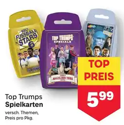MPreis Top Trumps Spielkarten Angebot