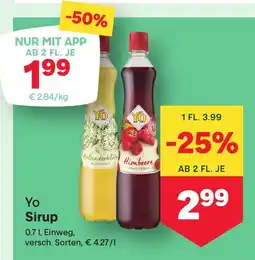 MPreis Yo Sirup Angebot