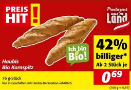 Nah&Frisch Haubis Bio Kornspitz Angebot