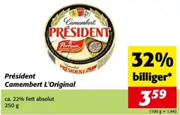 Nah&Frisch Président Camembert L'Original Angebot
