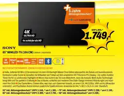 Expert Sony 65" miniled-tv Angebot