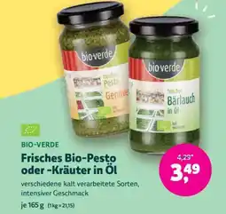 Denn's Biomarkt bioverde Frisches Bio-Pesto oder -Kräuter in Öl Angebot