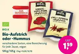 Denn's Biomarkt Bio.k Bio-Aufstrich oder -Hummus Angebot