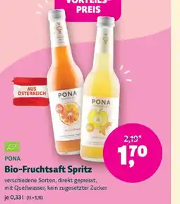 Denn's Biomarkt Pona Bio-Fruchtsaft Spritz Angebot