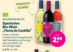 Denn's Biomarkt Zellertaler keller Spanischer Bio-Wein Tierra de Castilla Angebot