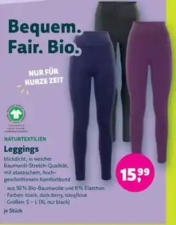 Denn's Biomarkt Naturtextilien Leggings Angebot