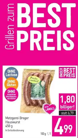 Sutterlüty Metzgerei Broger Hauswurst Angebot