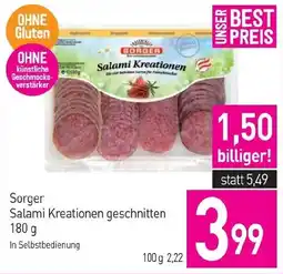 Sutterlüty Sorger salami kreationen geschnitten Angebot