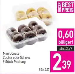 Sutterlüty Mini Donuts Zucker oder Schoko Angebot