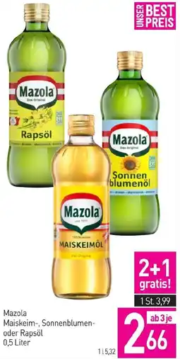 Sutterlüty Mazola Maiskeim- Sonnenblumen- oder Rapsöl Angebot