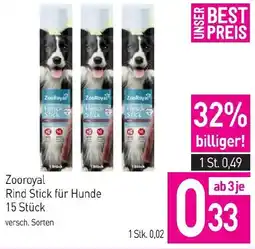 Sutterlüty Zooroyal Rind Stick für Hunde Angebot