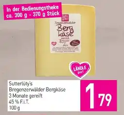 Sutterlüty Sutterlüty's Bregenzerwälder Bergkäse Angebot