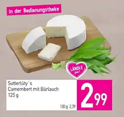 Sutterlüty Sutterlüty's Camembert mit Bärlauch Angebot