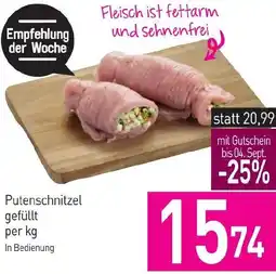 Sutterlüty Putenschnitzel gefüllt Angebot