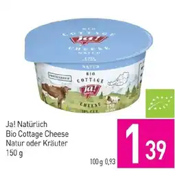Sutterlüty Ja! Natürlich Bio Cottage Cheese Natur oder Kräuter Angebot