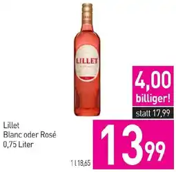Sutterlüty Lillet Blanc oder Rosé Angebot