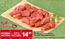 Billa Ja! Natürlich Bio-Rindsgulaschfleisch vom Bio-Weidegenussrind Angebot
