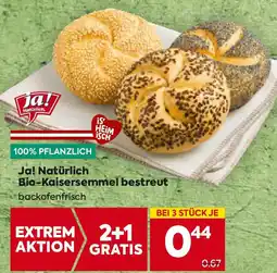 Billa Ja! Natürlich Bio-Kaisersemmel bestreut Angebot