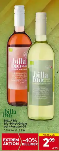 Billa Billa bio Bio-Pinot Grigio od. -Rosato IGT Angebot