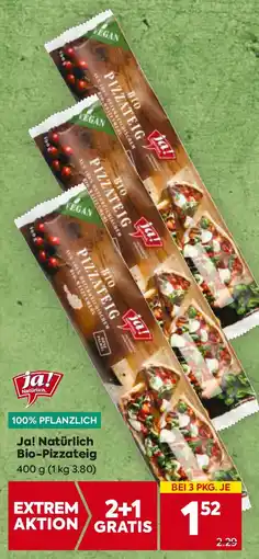 Billa Ja! Natürlich Bio-Pizzateig Angebot