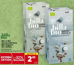 Billa BILLA BIO Kompostierbare Bio-Kapseln div. Sorten Angebot