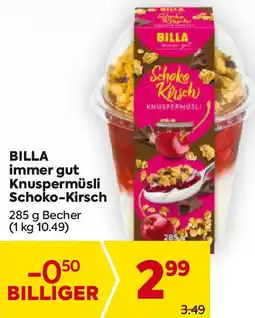 Billa BILLA immer gut Knuspermüsli Schoko-Kirsch Angebot