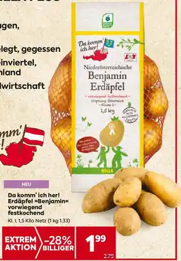Billa Da komm' ich her! Erdäpfel Benjamin vorwiegend festkochend Angebot