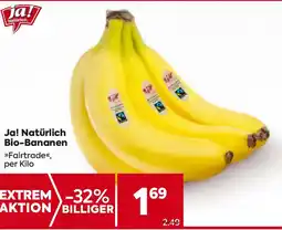 Billa Ja! Natürlich Bio-Bananen Angebot