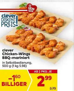 Billa clever Chicken-Wings BBQ-mariniert Angebot