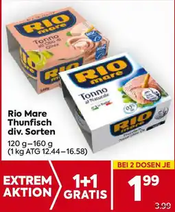 Billa Rio Mare Thunfisch div. Sorten Angebot
