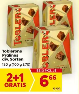 Billa Toblerone Pralines div. Sorten Angebot