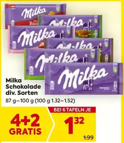 Billa Milka Schokolade div. Sorten Angebot