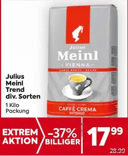 Billa Julius Meinl Trend div. Sorten Angebot