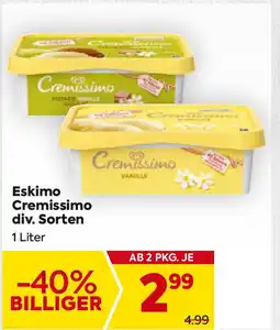 Billa Eskimo Cremissimo div. Sorten Angebot
