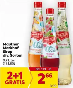 Billa Mautner Markhof Sirup div. Sorten Angebot