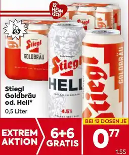 Billa Stiegl Goldbräu od. Hell Angebot