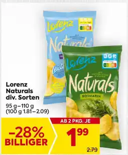 Billa Lorenz Naturals div. Sorten Angebot